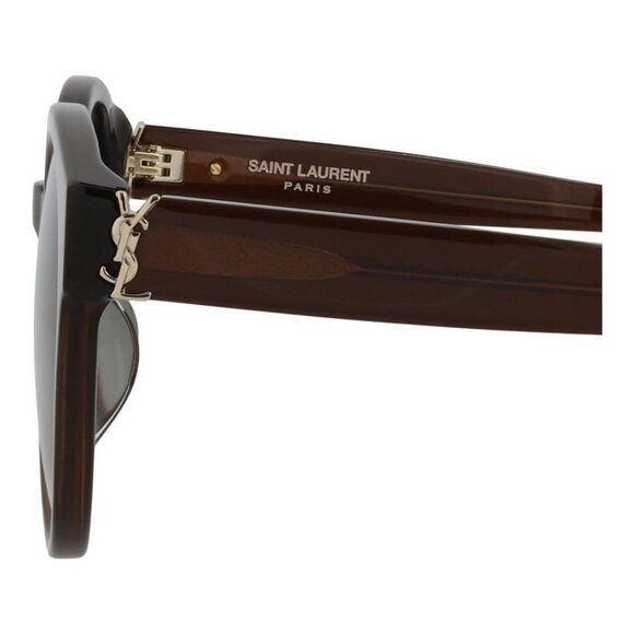 Saint Laurent Womens Round/Oval Brown Brown Grey Fashion Designer Eyewear - Picture 4 of 4